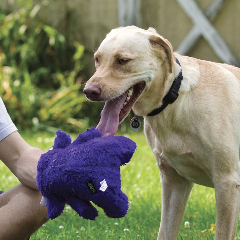 Hero - Chuckles Hippo Plush Dog Toy - Dog Squeaky Toys - Durable Stuffed Animal with 3 in 1 Squeaker - Image 2